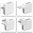 25W (4-Port) USB Type-C Travel Charger / Multi Plug Adapter for Phone / Tablet